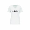 Tee-shirt col V bio femme | Textile personnalisé entreprise