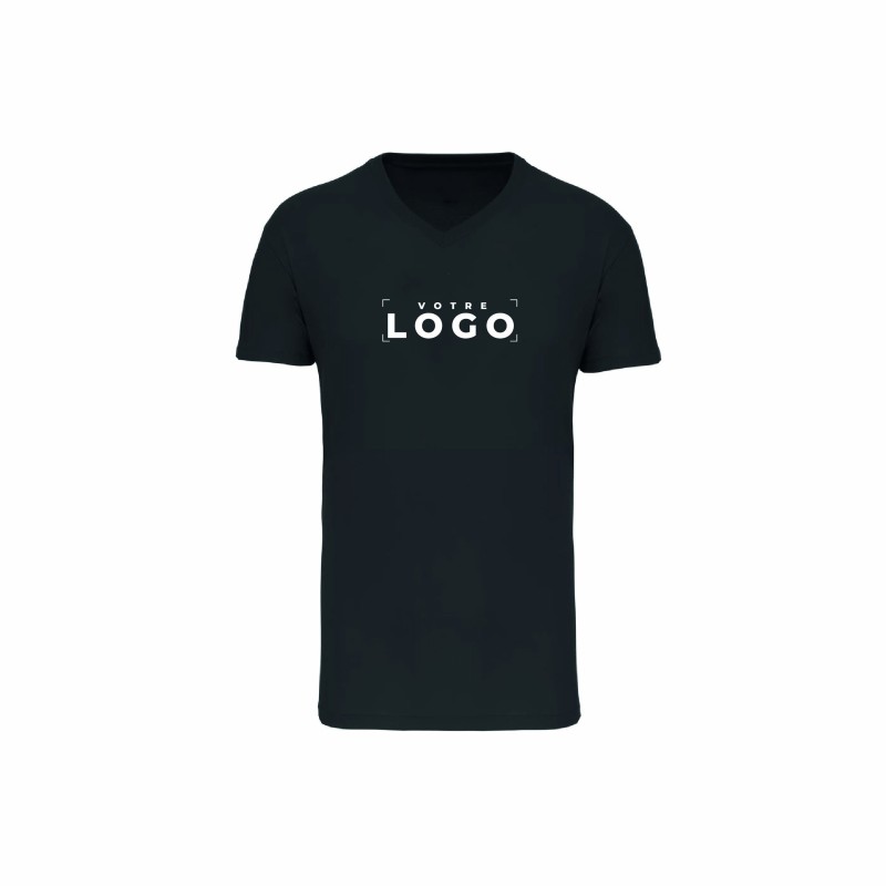 Tee-shirt col V bio homme | Textile personnalisé entreprise