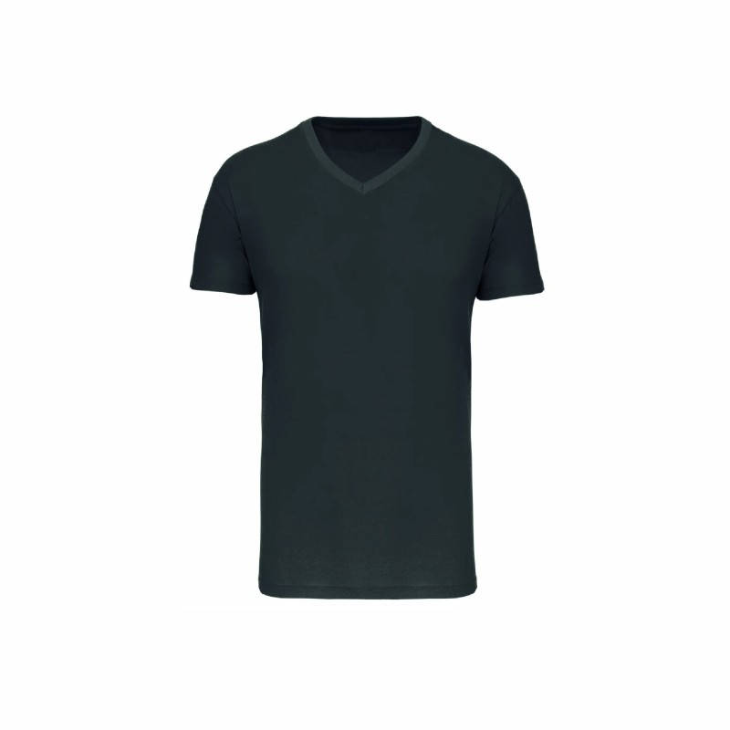 Tee-shirt col V bio homme | Textile personnalisé entreprise