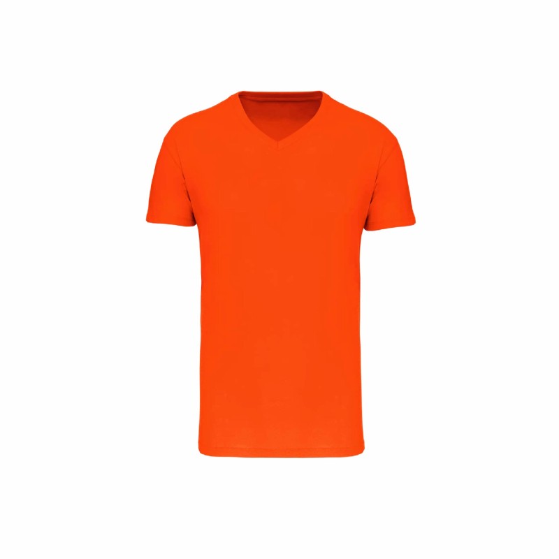 Tee-shirt col V bio homme | Textile personnalisé entreprise