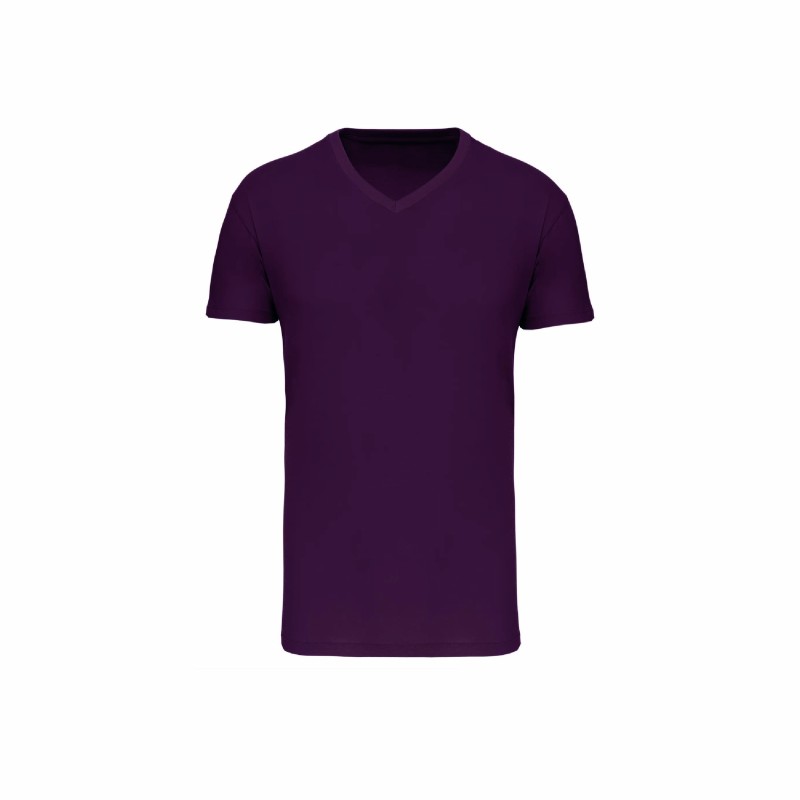 Tee-shirt col V bio homme | Textile personnalisé entreprise