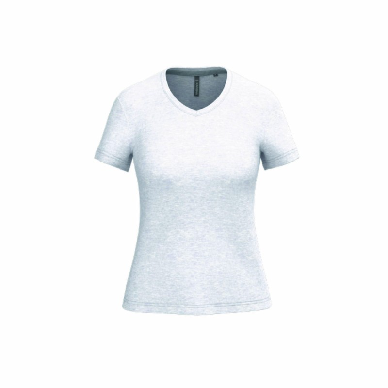 Tee-shirt col V femme personnalisable | Textile corporate 22 coloris