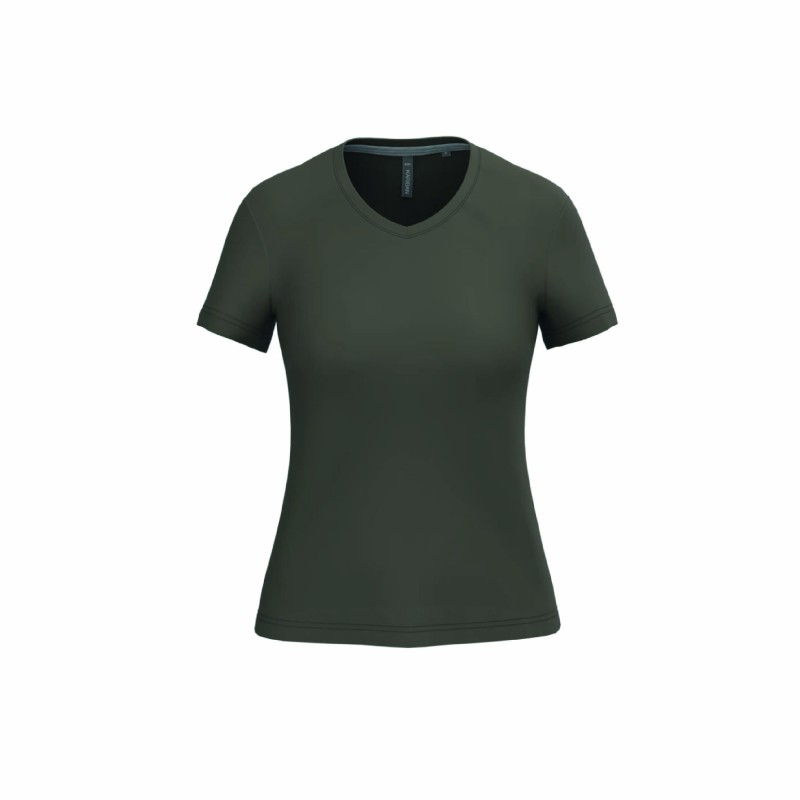 Tee-shirt col V femme personnalisable | Textile corporate 22 coloris