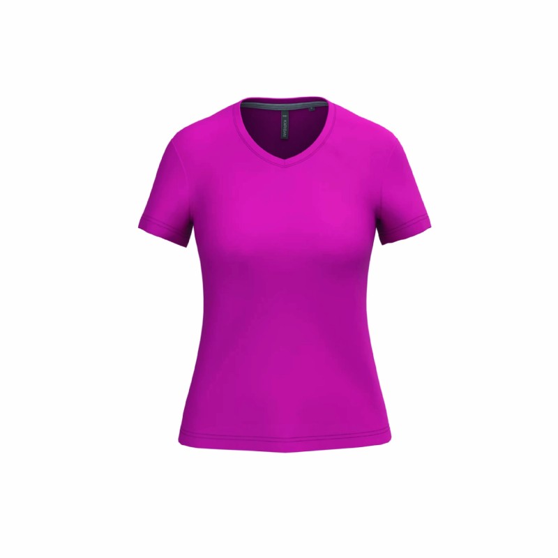Tee-shirt col V femme personnalisable | Textile corporate 22 coloris