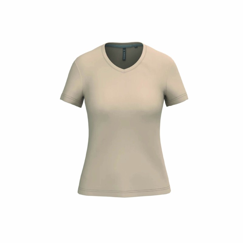 Tee-shirt col V femme personnalisable | Textile corporate 22 coloris