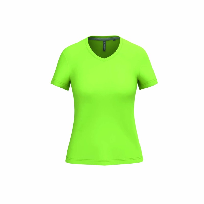 Tee-shirt col V femme personnalisable | Textile corporate 22 coloris