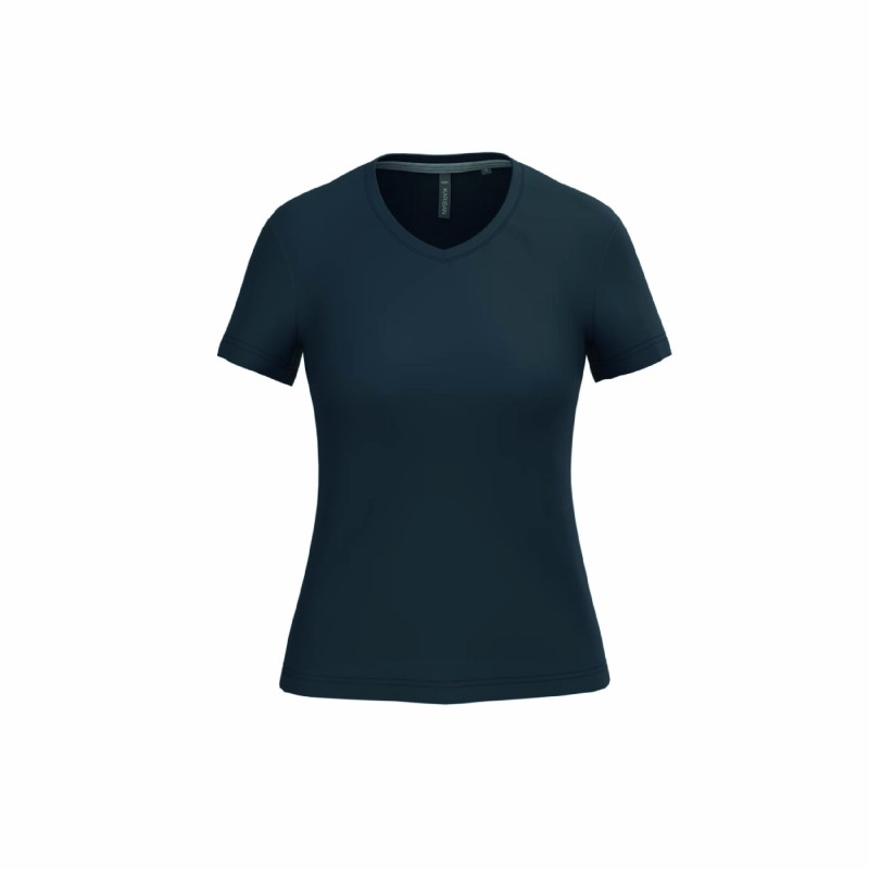 Tee-shirt col V femme personnalisable | Textile corporate 22 coloris