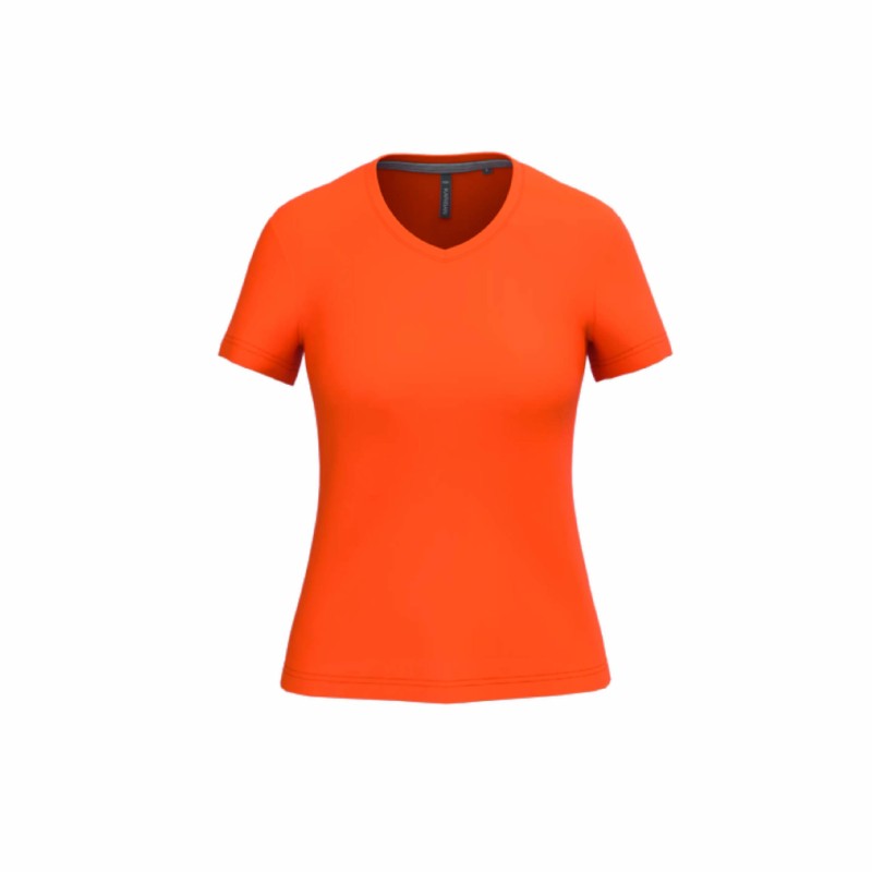 Tee-shirt col V femme personnalisable | Textile corporate 22 coloris