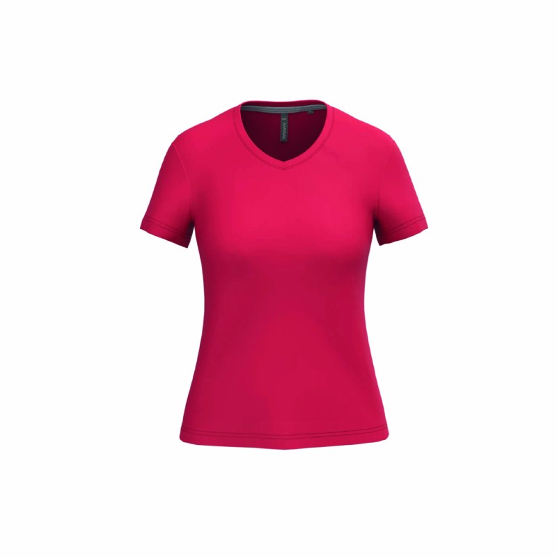 Tee-shirt col V femme personnalisable | Textile corporate 22 coloris