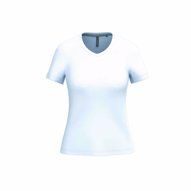Tee-shirt col V femme personnalisable | Textile corporate 22 coloris