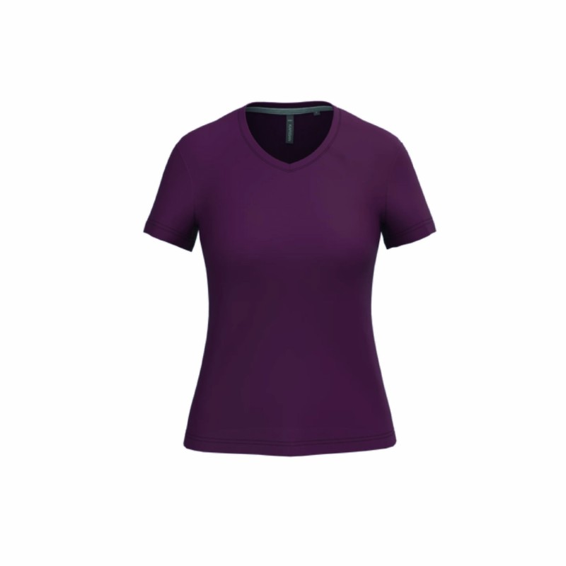 Tee-shirt col V femme personnalisable | Textile corporate 22 coloris