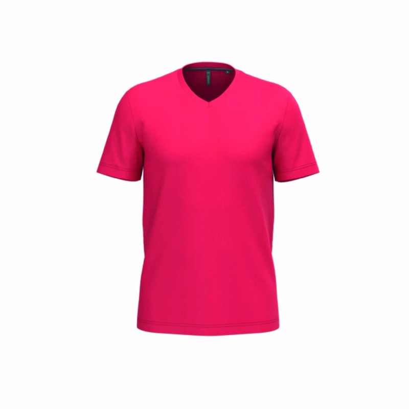 Tee-shirt col V homme personnalisable | Textile corporate 22 coloris