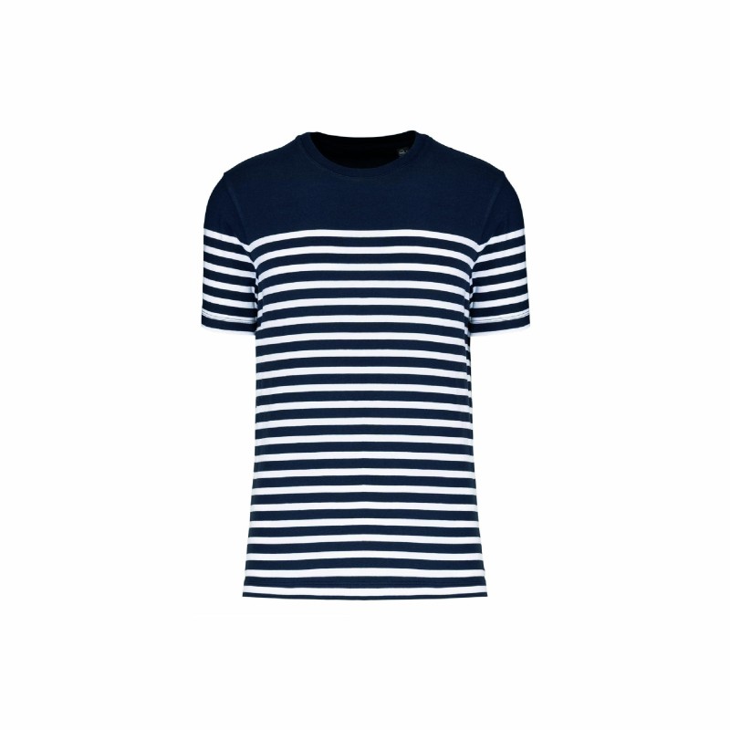 Tee-shirt marin homme en coton biologique | Textile personnalisé