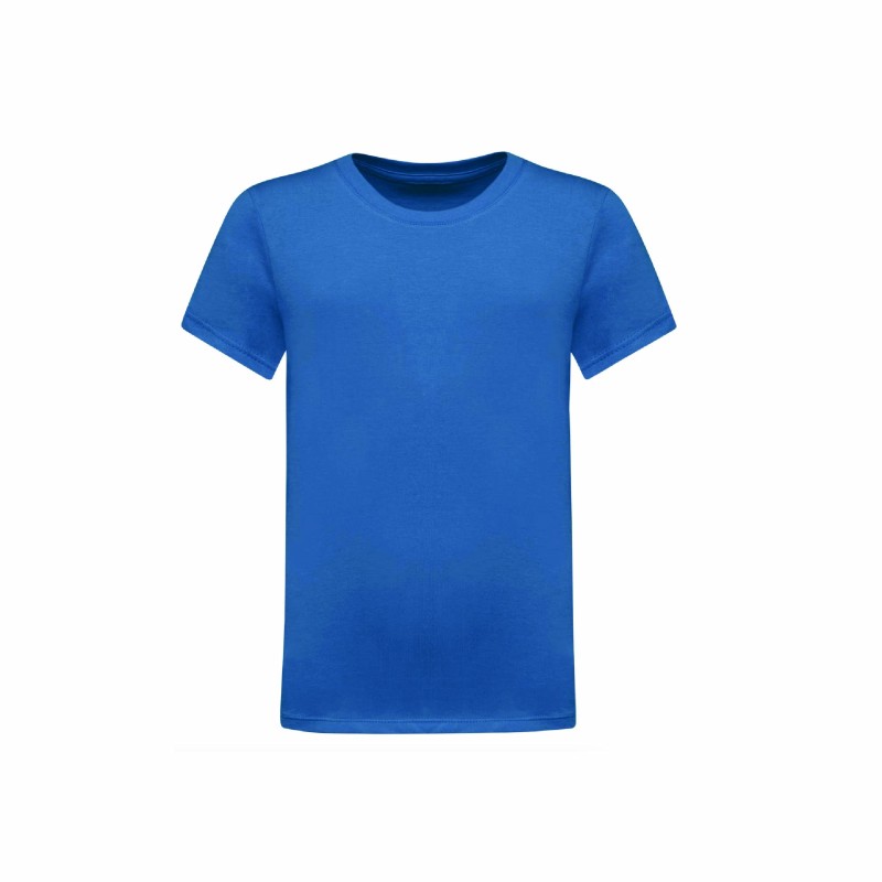 Tee-shirt col rond enfant en coton peigné | Textile personnalisé