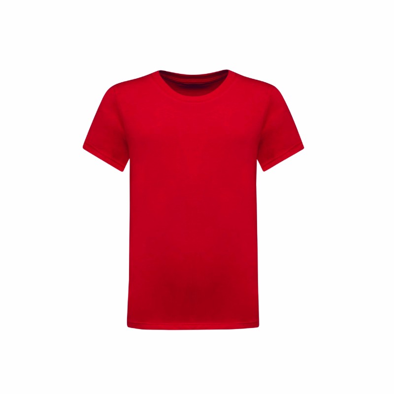 Tee-shirt col rond enfant en coton peigné | Textile personnalisé
