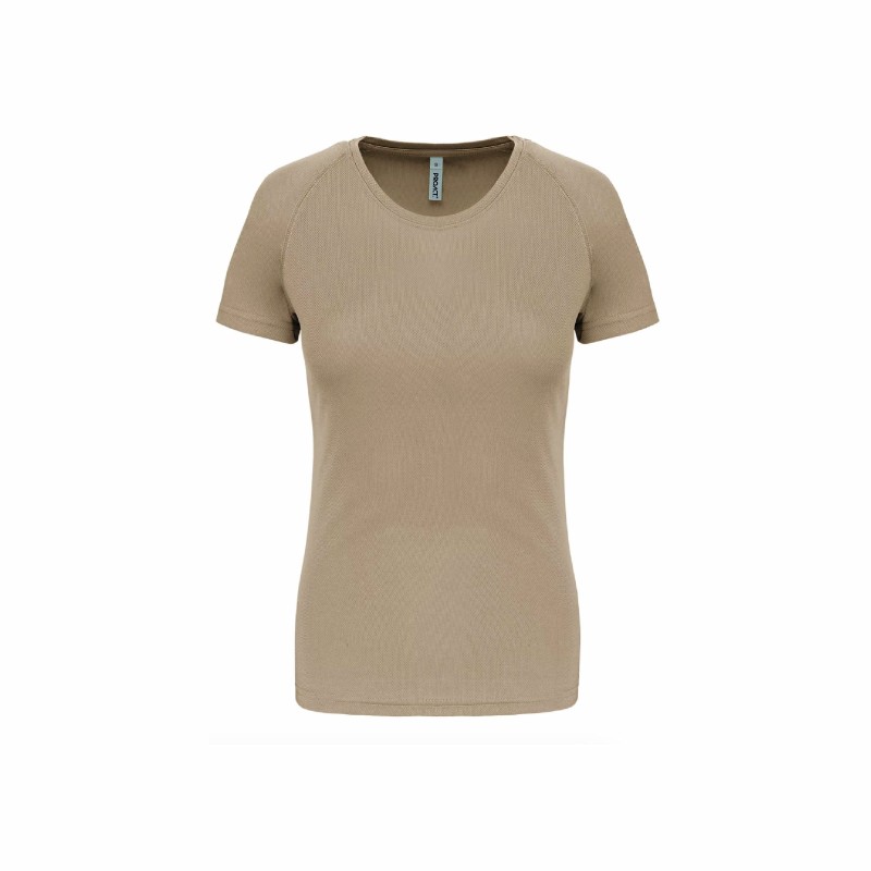 Tee-shirt manches courtes de sport femme en polyester