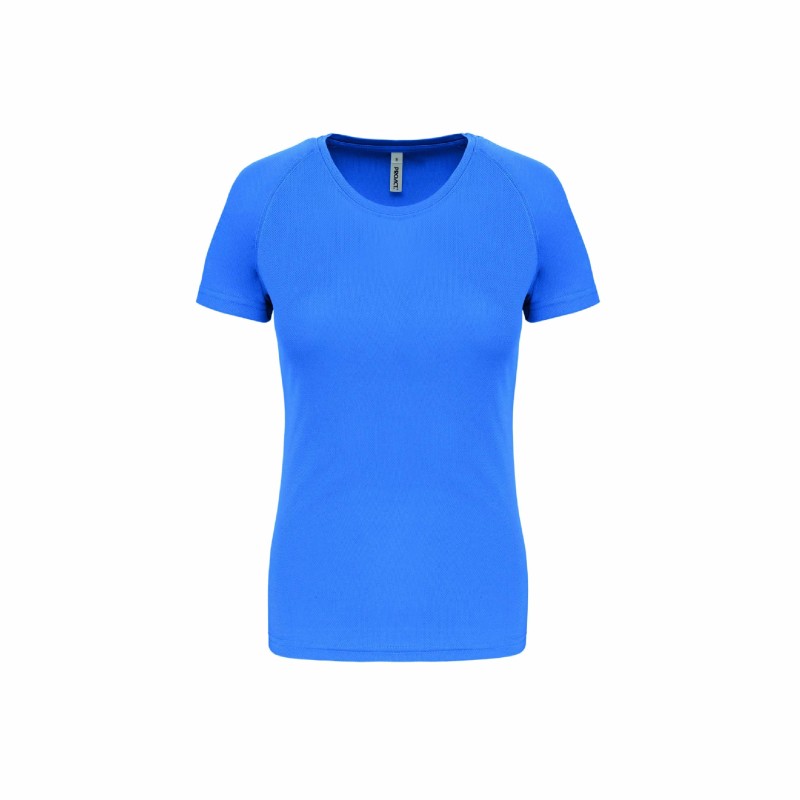 Tee-shirt manches courtes de sport femme en polyester