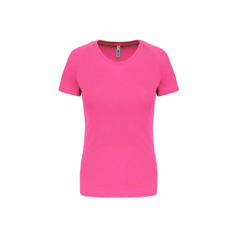 Tee-shirt manches courtes de sport femme en polyester