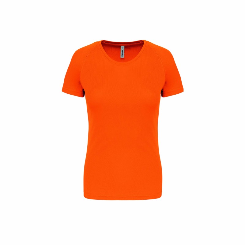 Tee-shirt manches courtes de sport femme en polyester