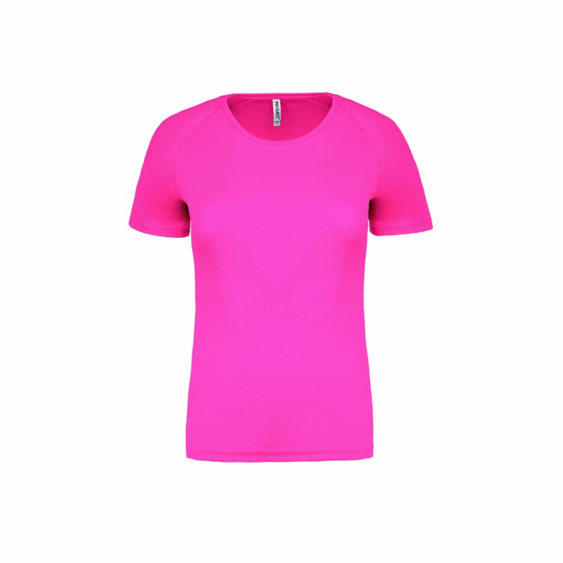 Tee-shirt manches courtes de sport femme en polyester