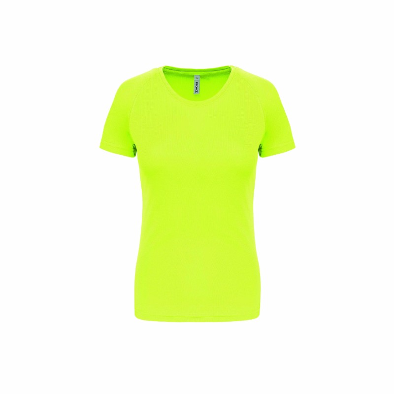 Tee-shirt manches courtes de sport femme en polyester