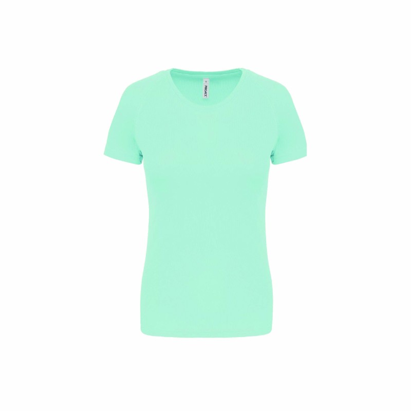 Tee-shirt manches courtes de sport femme en polyester