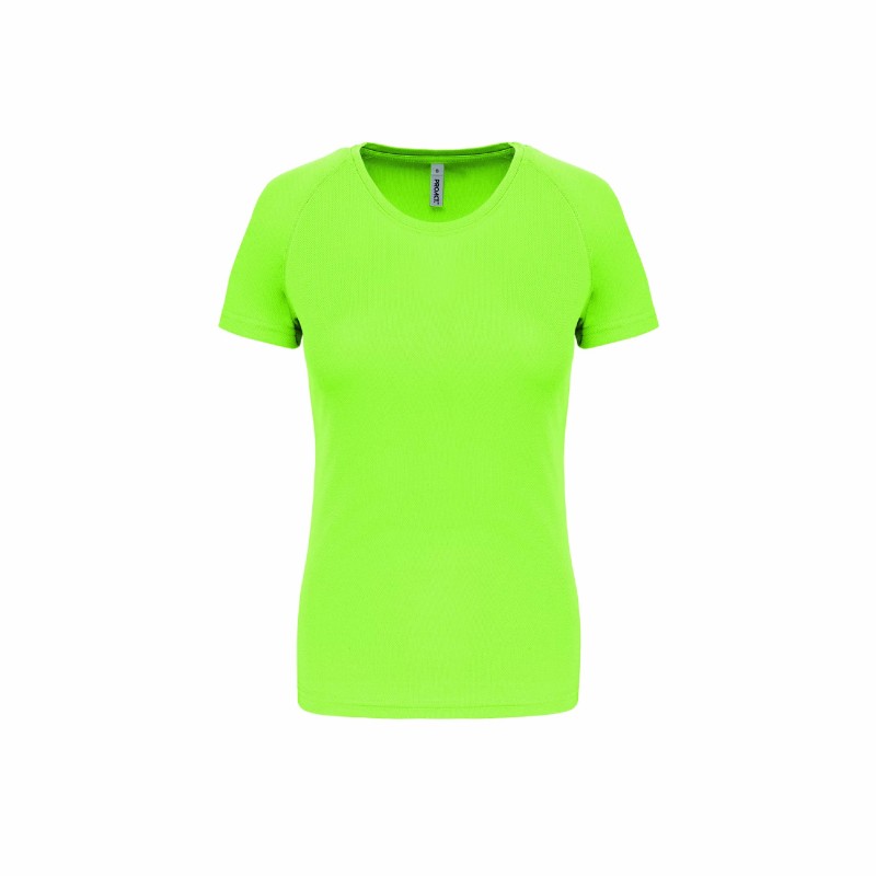 Tee-shirt manches courtes de sport femme en polyester