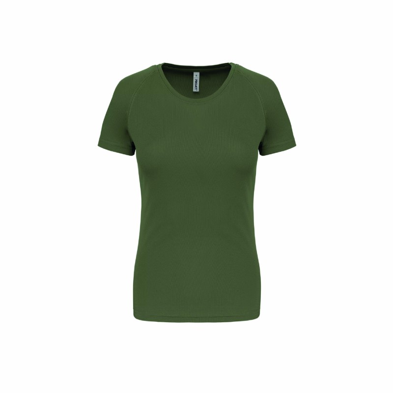 Tee-shirt manches courtes de sport femme en polyester