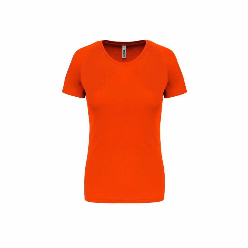 Tee-shirt manches courtes de sport femme en polyester