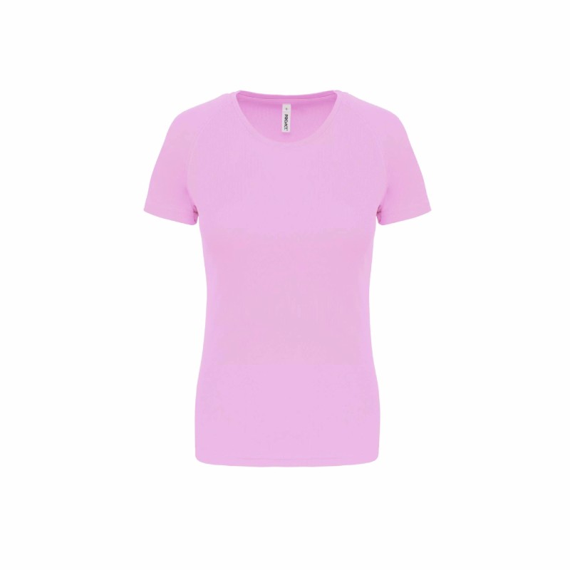 Tee-shirt manches courtes de sport femme en polyester