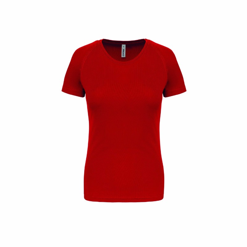Tee-shirt manches courtes de sport femme en polyester