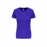 Tee-shirt manches courtes de sport femme en polyester