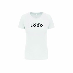 Tee-shirt manches courtes de sport femme en polyester