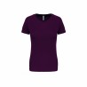 Tee-shirt manches courtes de sport femme en polyester