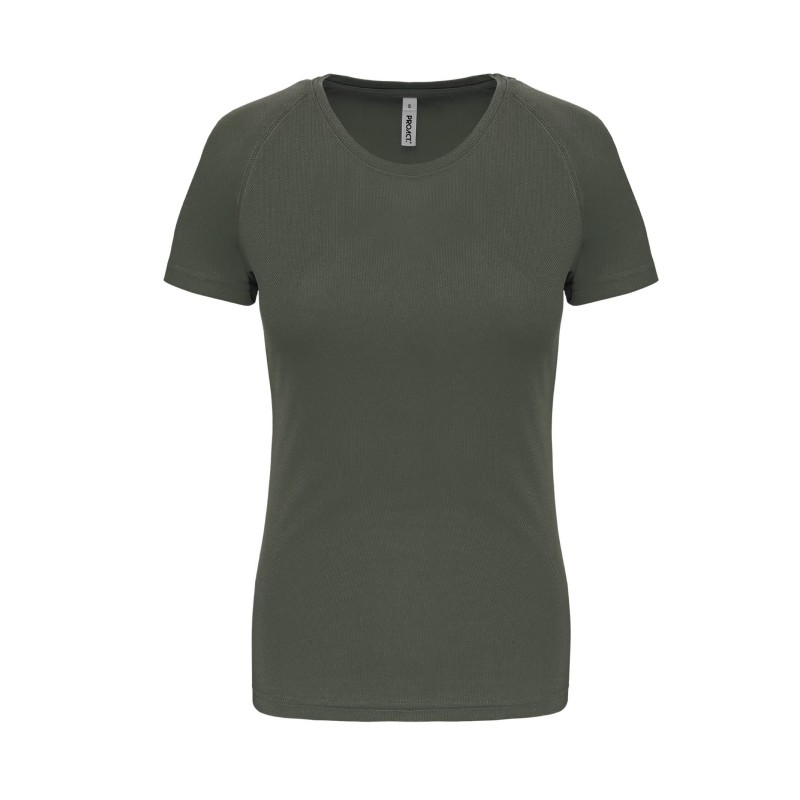 Tee-shirt manches courtes de sport femme en polyester