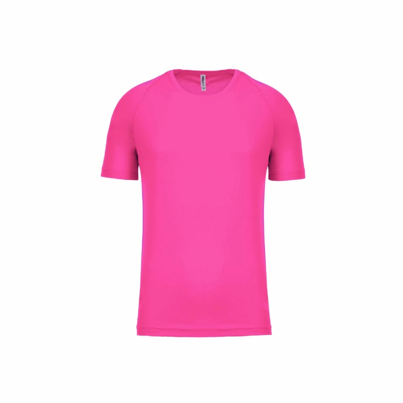 Tee-shirt manches courtes de sport homme en polyester