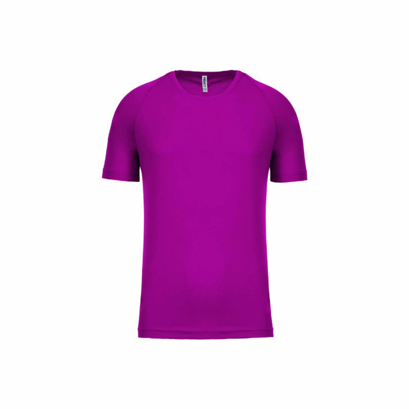Tee-shirt manches courtes de sport homme en polyester
