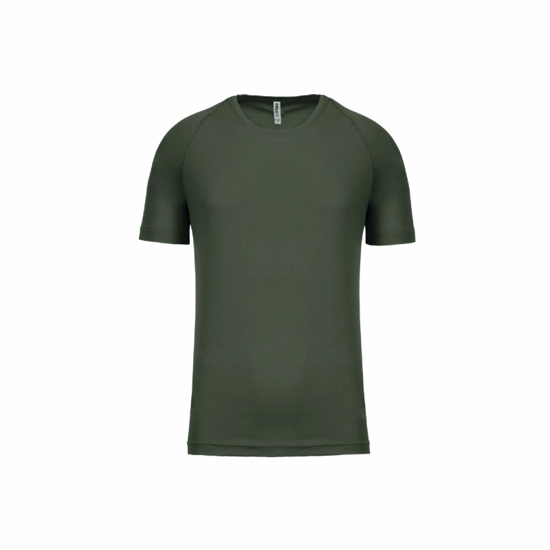 Tee-shirt manches courtes de sport homme en polyester