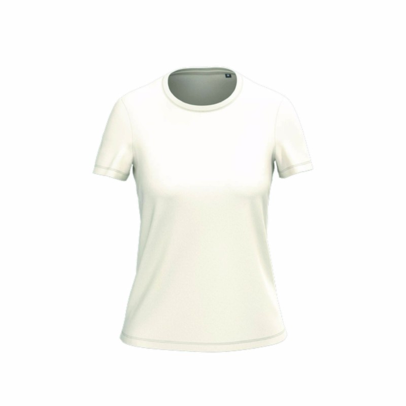 Tee-shirt manches courtes bio femme en coton peigné
