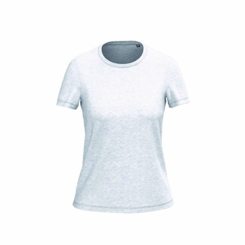 Tee-shirt manches courtes bio femme en coton peigné