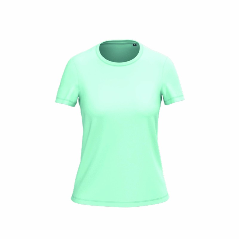 Tee-shirt manches courtes bio femme en coton peigné
