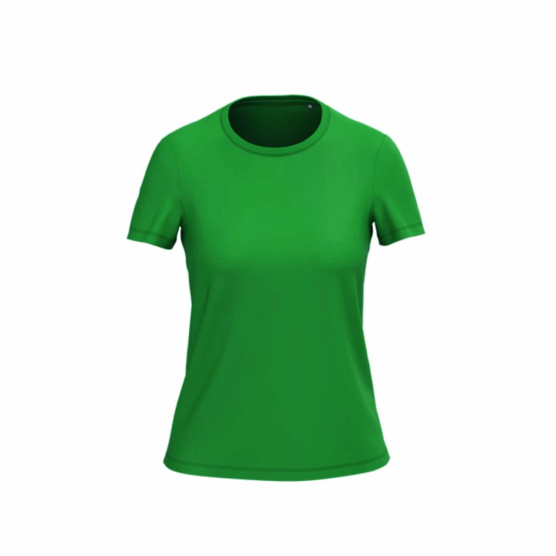 Tee-shirt manches courtes bio femme en coton peigné