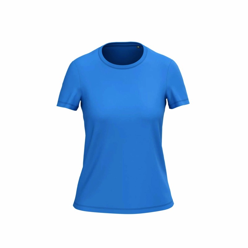 Tee-shirt manches courtes bio femme en coton peigné