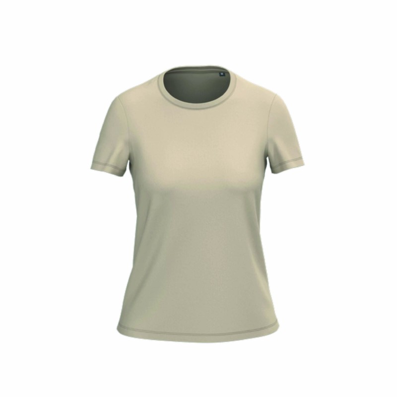 Tee-shirt manches courtes bio femme en coton peigné