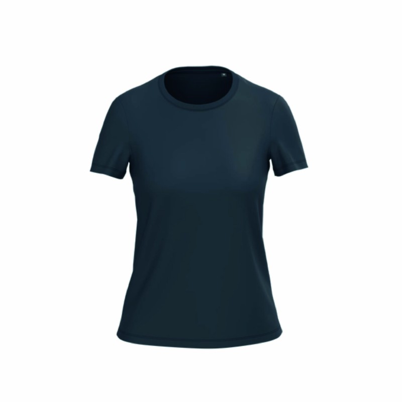 Tee-shirt manches courtes bio femme en coton peigné