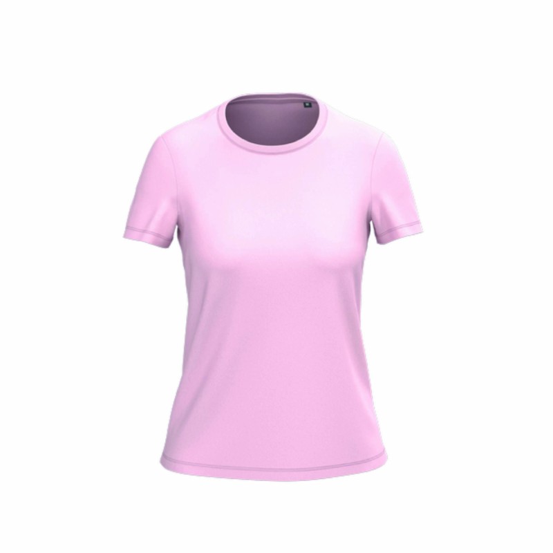 Tee-shirt manches courtes bio femme en coton peigné