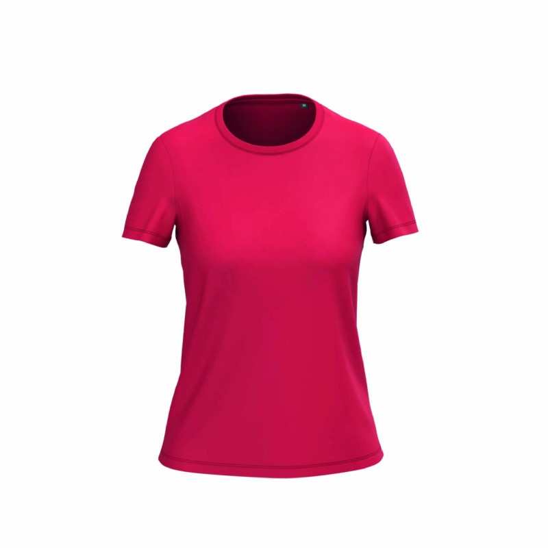 Tee-shirt manches courtes bio femme en coton peigné