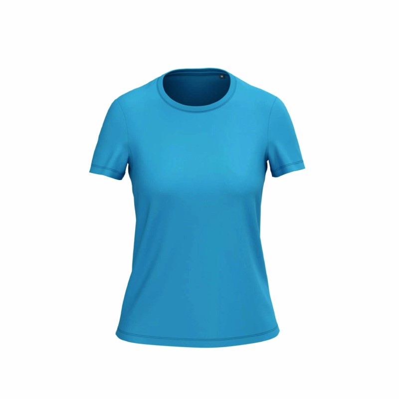 Tee-shirt manches courtes bio femme en coton peigné