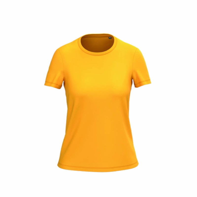 Tee-shirt manches courtes bio femme en coton peigné