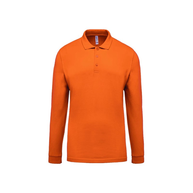 Polo manches longues homme personnalisé – chic et confortable